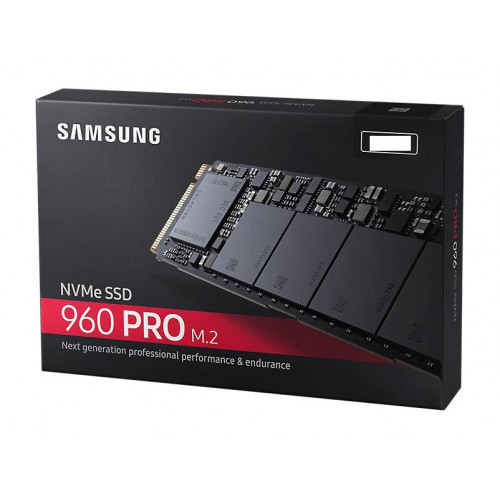 Твердотельный диск 1TB Samsung 960 PRO, M.2, PCI-E 3.0 x4 [R/W - 3500/2100 MB/s]